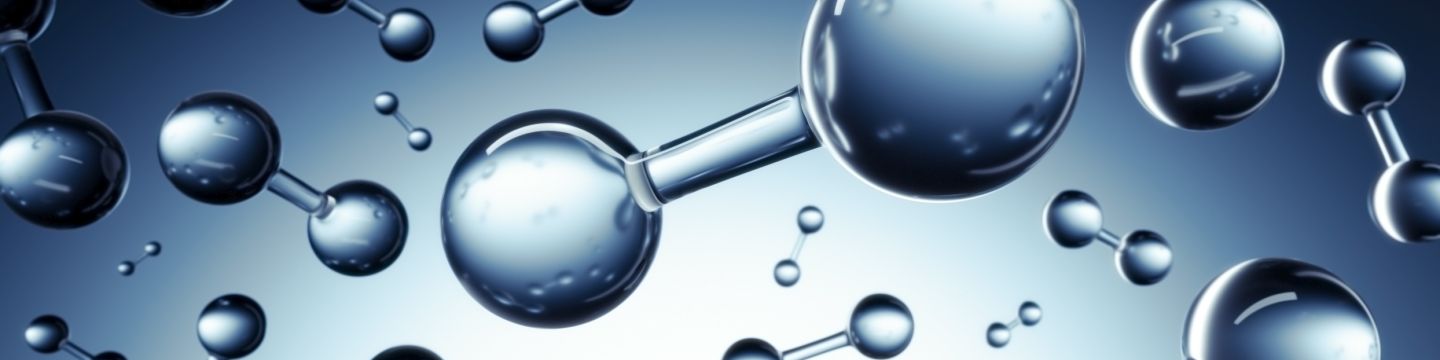 Hydrogen molecule - Getty Images 1260619622