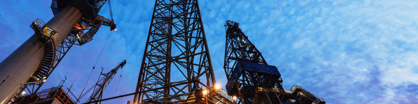 Jackup Offshore Oil Rig Getty Images 1266875357